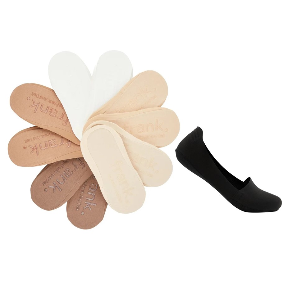 17 Pairs x FRANK&OAK Women's Luxe Liner Socks, Size 4.5-8.5, Assorted Colou