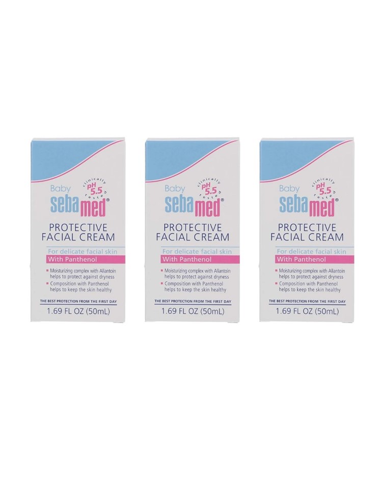 3 x SEBAMED Baby Facial Cream 50ml