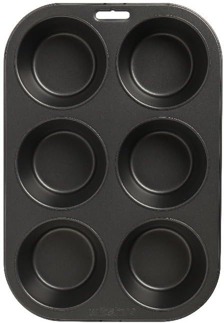 3 x WILTSHIRE Easybake Texas Muffin Pan 6 Cup – Non-Stick Baking Pan. NB: D