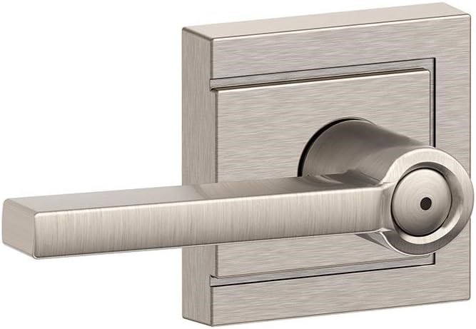SCHLAGE F40 LAT 619 ULD Latitude Lever with Upland Trim Bed and Bath Lock,