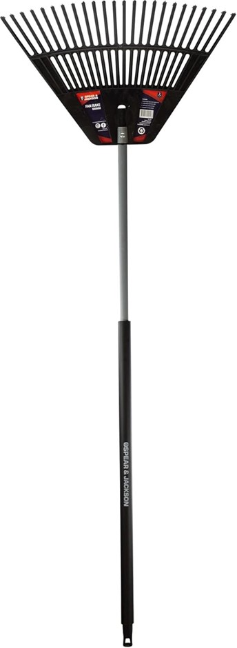 SPEAR & JACKSON Extra Tough Aluminium Handle Fan Rake, 600 mm Width.