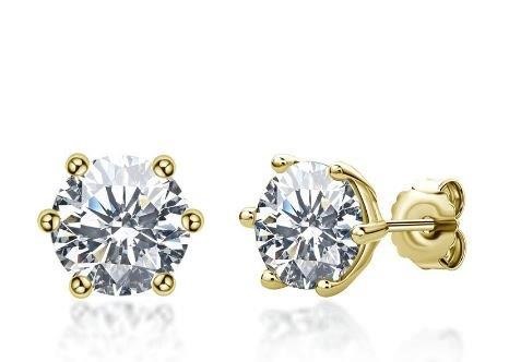 18KGold Filled/Italy Earring -(Stamped 18K/Italy)-Warranty Quality