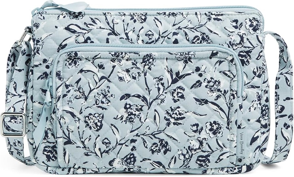 VERA BRADLEY Women's Cotton Little Hipster Crossbody Purse With Rfid Protec