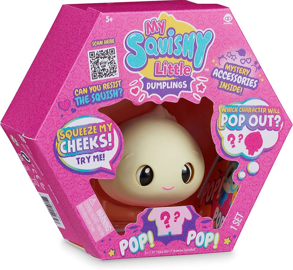 MY SQUISHY LITTLE Dumplings Doe Squeeze Toy, Purple, Model No.: 4934. NB: D