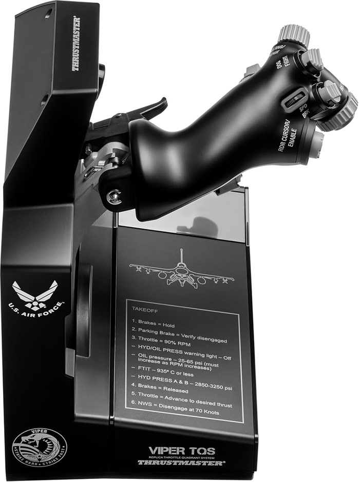 THRUSTMASTER Viper TQS: Metal Throttle Quadrant System, 21 Action Buttons,