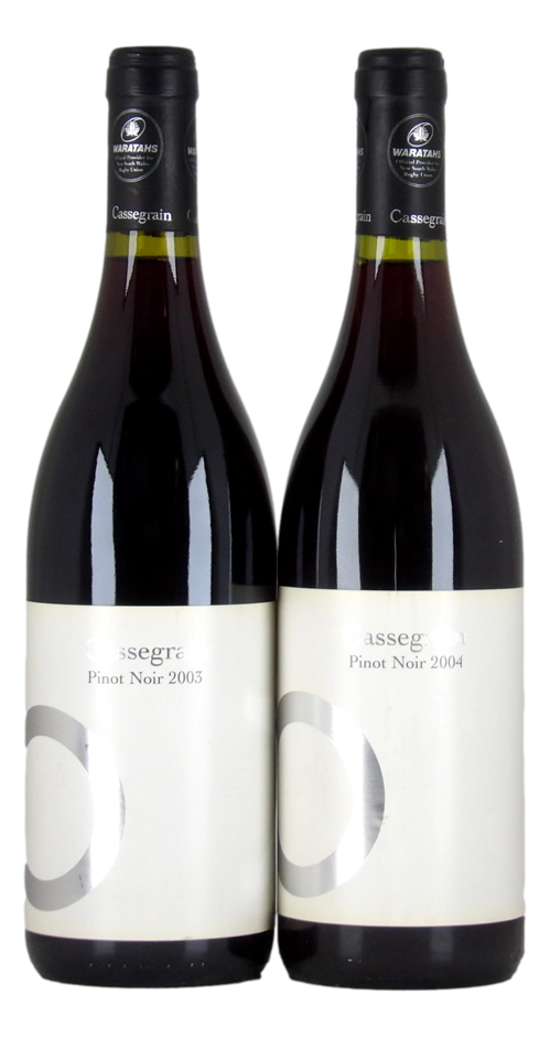 Cassegrain Pinot Noir 2003/4 (2x 750mL).Port Mcaquarie