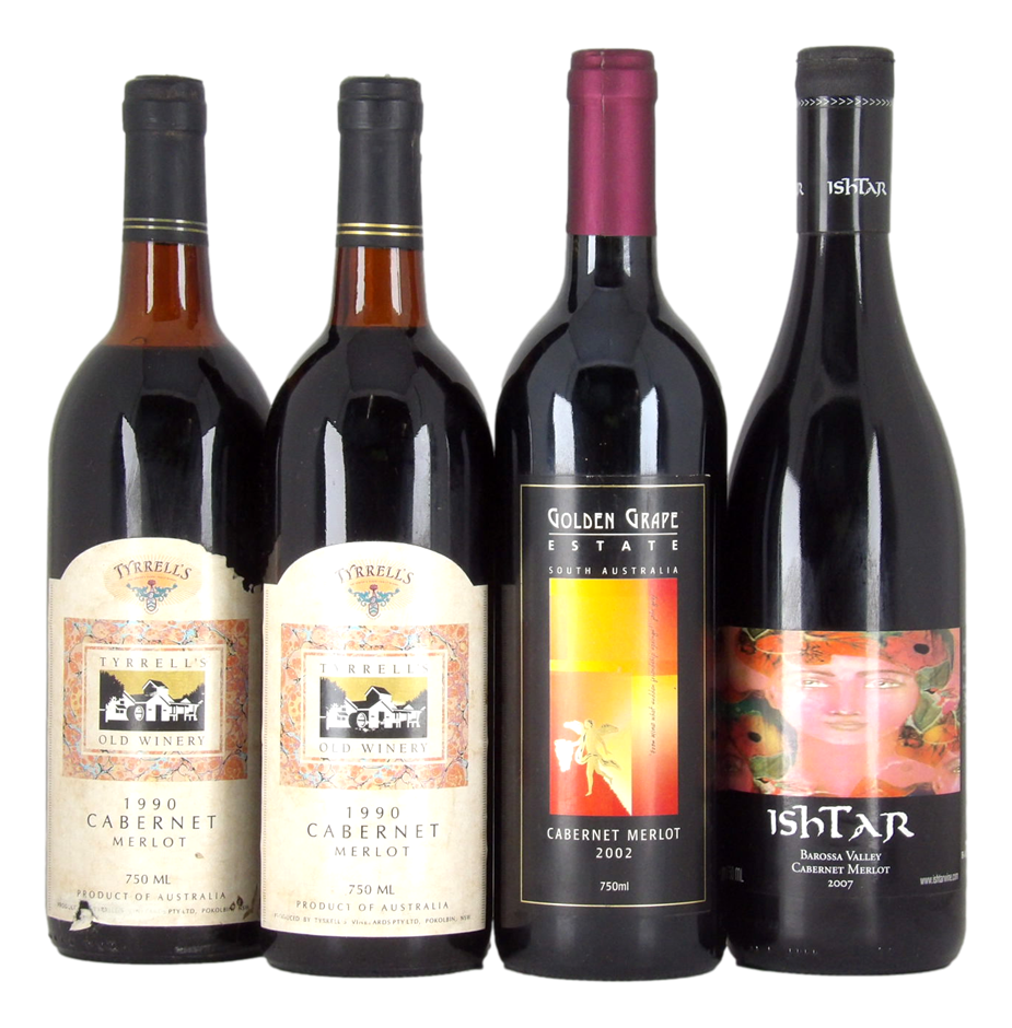 Mixed Cabernet Merlot Pack (4x 750mL) NSW