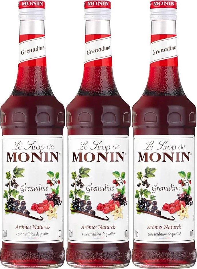 2 x MONIN Grenadine Syrup, 700ml.