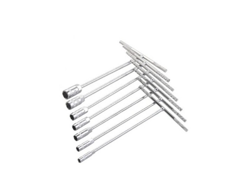 SENSH 7pc T-Handle 6pt Socket Wrenches, Sizes: 6mm - 12mm.
