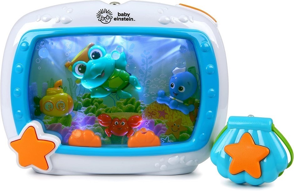 BABY EINSTEIN Sea Dreams Soother Musical Crib Toy And Sound Machine. NB: sl
