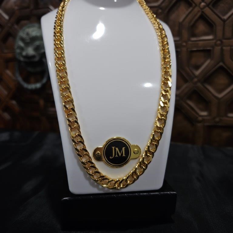 22K/Italy  Gold Filled Cuban Chain -(stamped 22K/Italy)-Warranty Quality