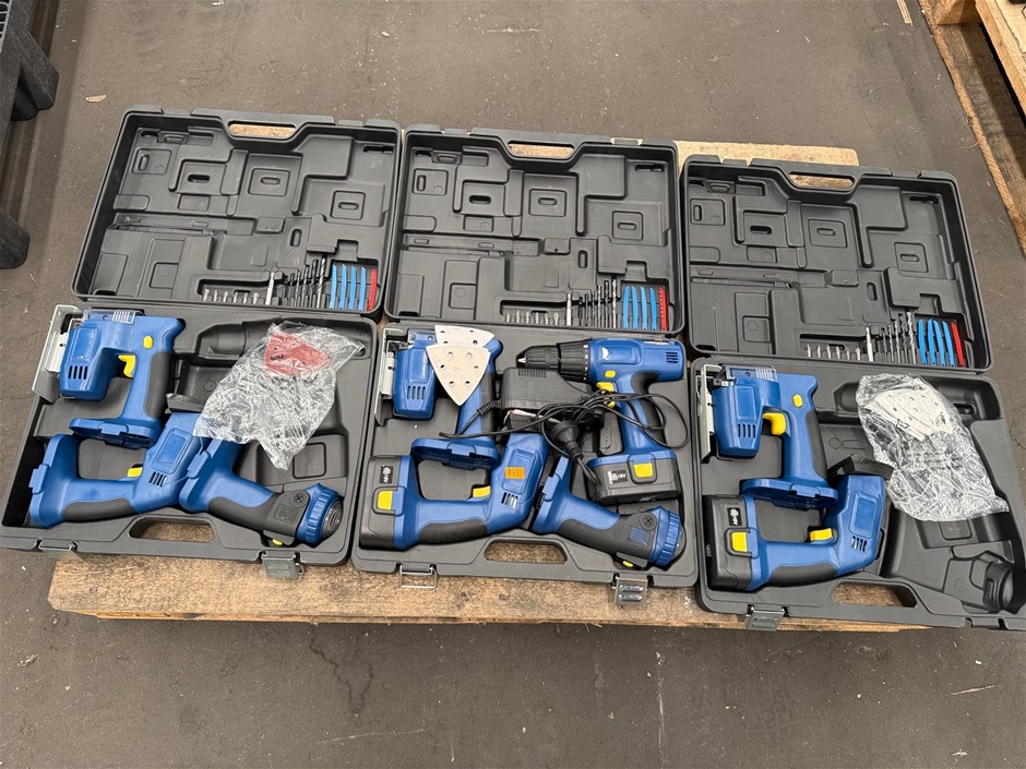 18V Power Tool Set of 4pc x 3 units