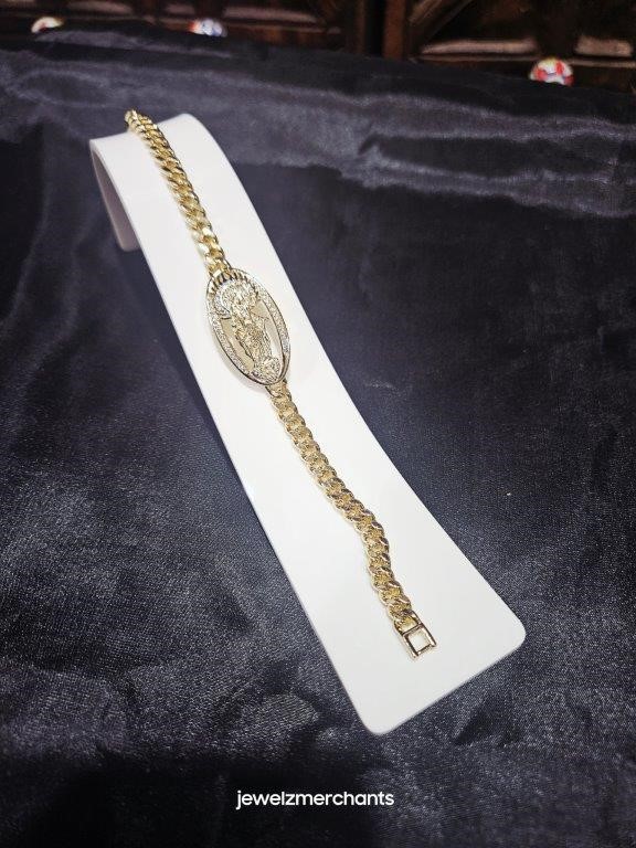 14k/Italy stamped Yellow Gold Filled Bracelet -18cm