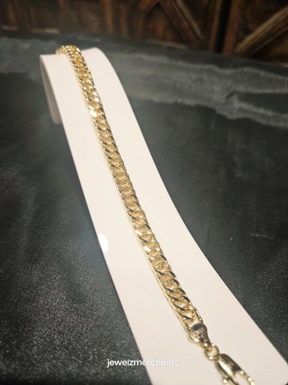 14k/Italy stamped Yellow Gold Filled   Bracelet -19cm