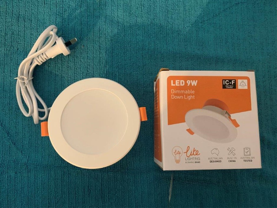 New in Boxes Lite 9W LED Dimmable Down Lights - Quantity 10