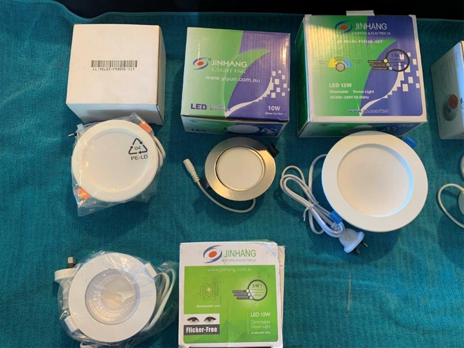 Various Style LED Down Lights - Quantity 16