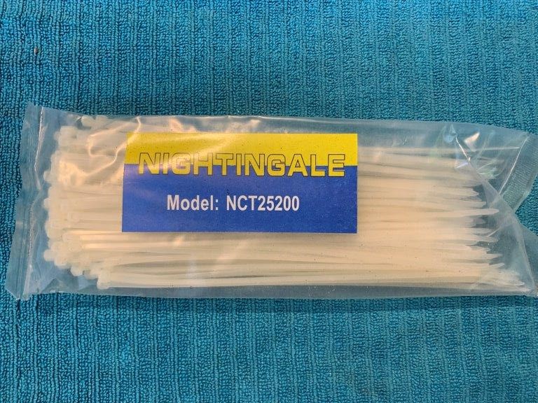 New In Packaging Nightingale Cable Ties, 200mm - Qty 34 Packets