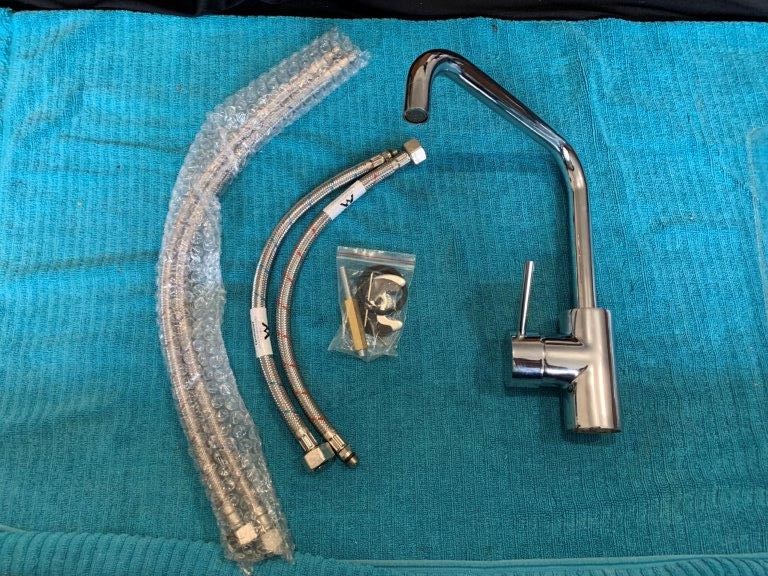 New in Box Coroma Sink Swivel Mixer Tap - Quantity 1