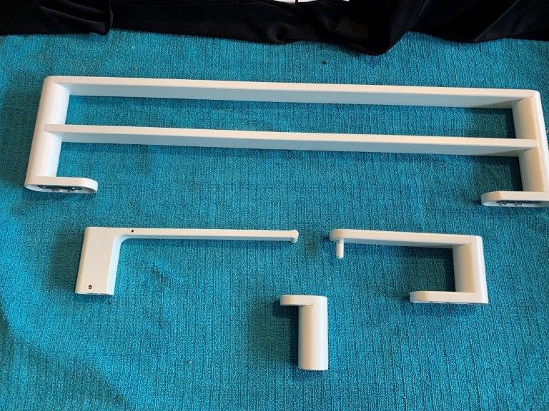 New in Boxes Multitude White Bathroom Accessories