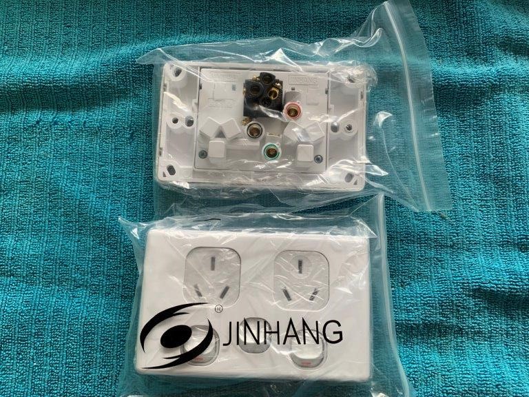 New in Boxes Jinhang Wall Sockets - Qty 2 Boxes