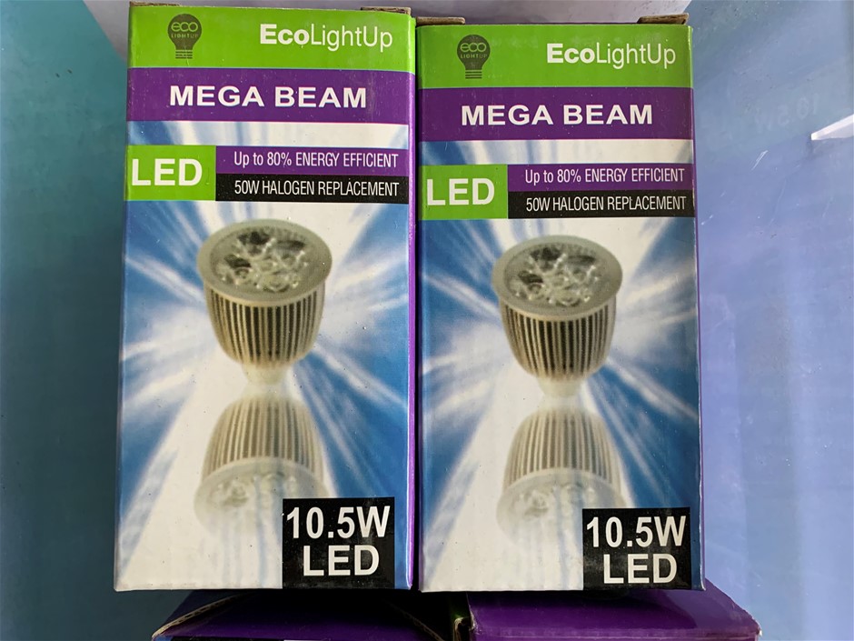Ecolightup LED Mega Beam, 10.5W - Qty 8