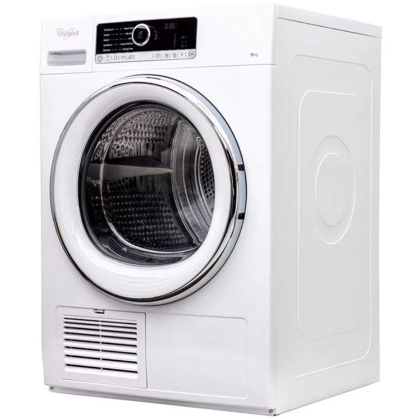 WHIRLPOOL 8kg 6th SENSE Condenser Dryer. NB: Has been used, Not in box.