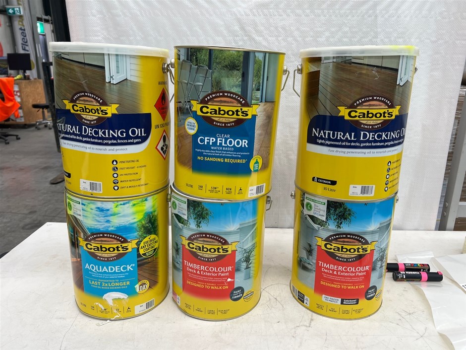 Assorted 10Lt Tins of Deck Stain
