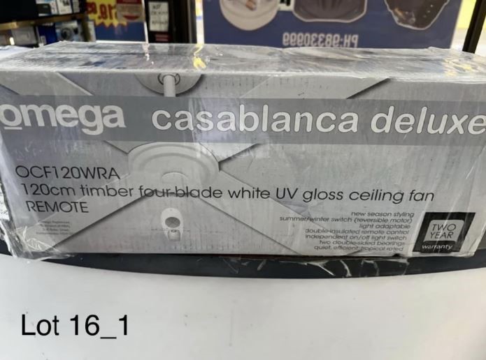 Omega Deluxe Ceiling Fan x2