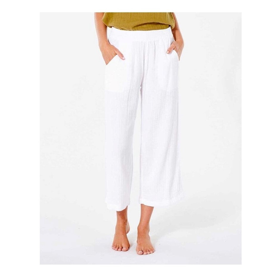RIP CURL Women's Premium Surf Beach Pants, Size 2XS, White (1000). RRP: $89