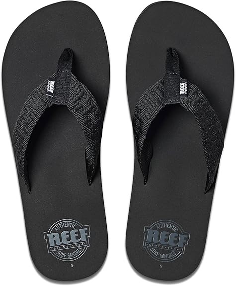 REEF Men's Smoothy Sandals, Black, US 6.  Buyers Note - Discount Freight Ra