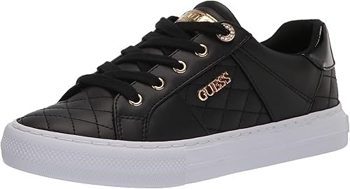 GUESS Women's Loven Sneaker, Size US6M, Colour: Black 978. Buyers Note - D