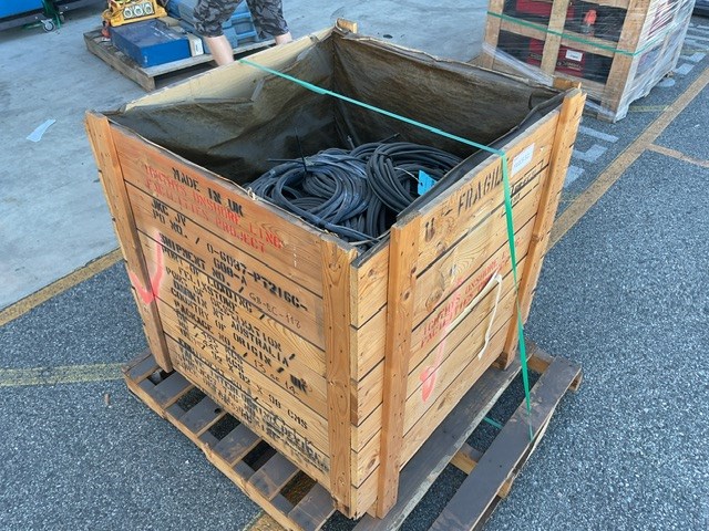 Crate of Welding Cables
