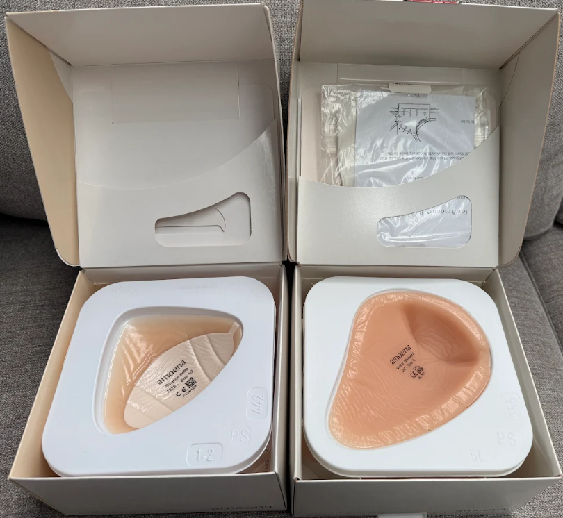 BUNDLE: AMOENA Classic Standard 255 Breast Form Size 5L X AMOENA Comfort+