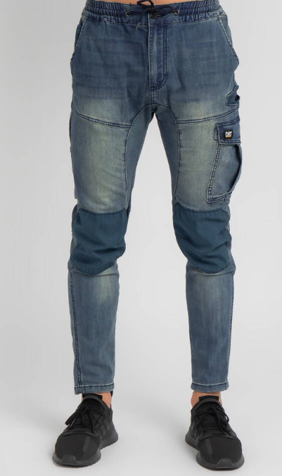 Caterpillar Men's Dynamic Pant Denim, Light Acid Wash, 42