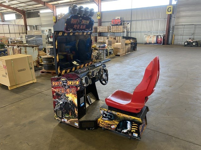 <p>Raw Thrills Dirty Drivin Racing Arcade Game</p>