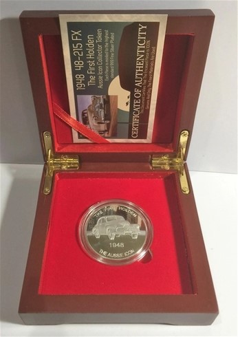 1 OZ 1948-215 FX, The First Holden Coin/token Finished in 999 Silver