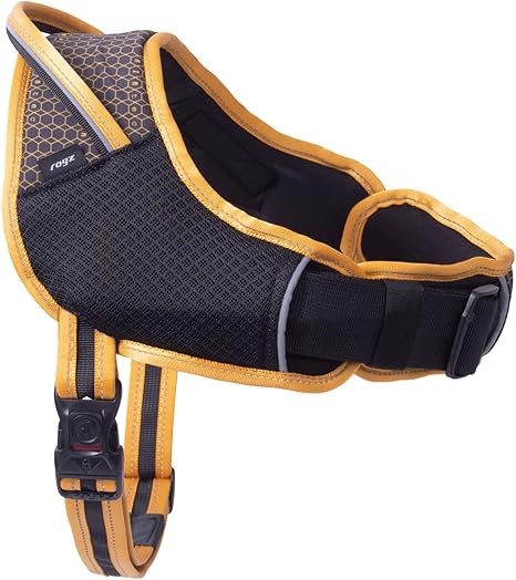 ROGZ Airtech Sport Dog Harness, Burnt Ochre, Medium/Large.