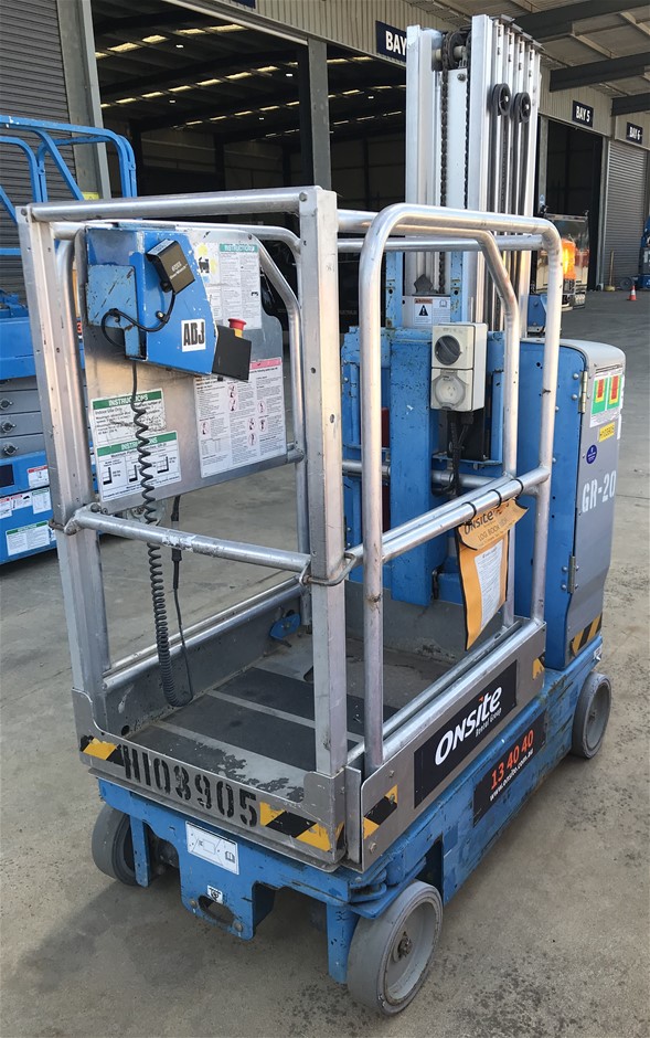 2016 Genie GR20 Personnel Lift - 20ft (6.2m) - Self Propelled - Derrimut