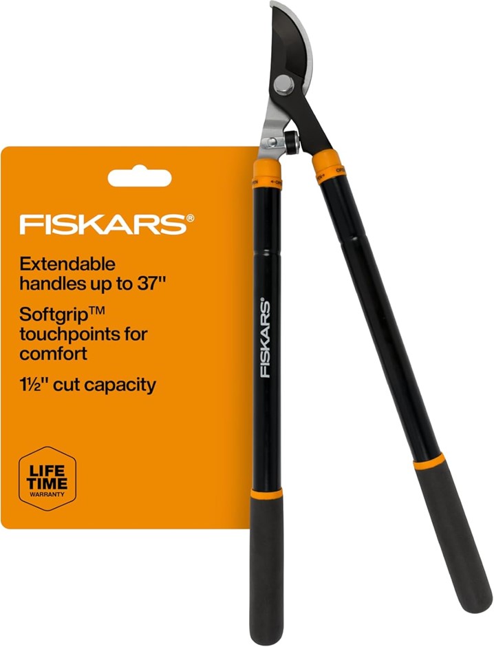 FISKARS Loppers for Tree Trimming, Heavy Duty, with Extendable Handle (24.5