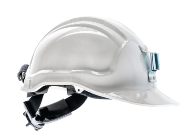 10 x SSA TUFFGARD ABS Safety Helmets with Metal Lamp Bracket.