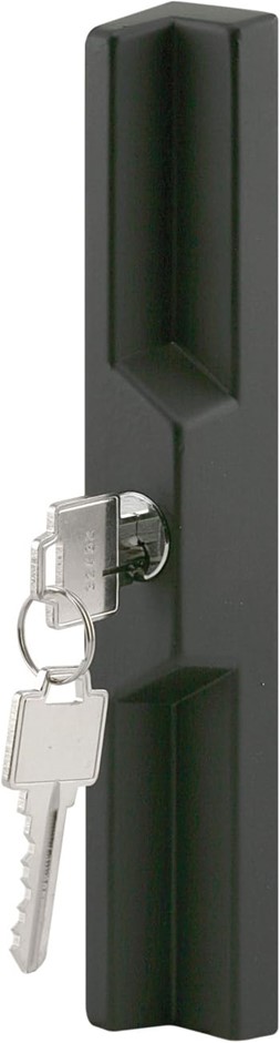 PRIME-LINE C 1041 Keyed Sliding Door Outside Pull, Diecast Construction, Bl