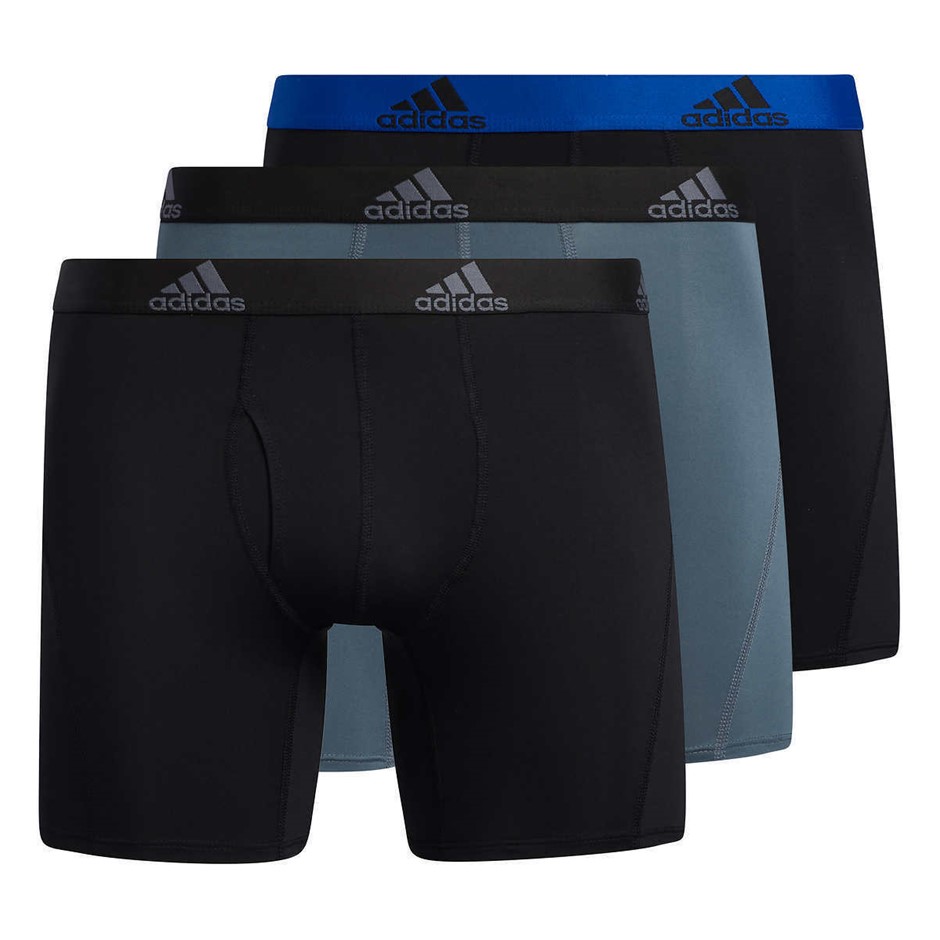 6 x ADIDAS Men's Underwears, Size M, Assorted Colours. NB: image for style