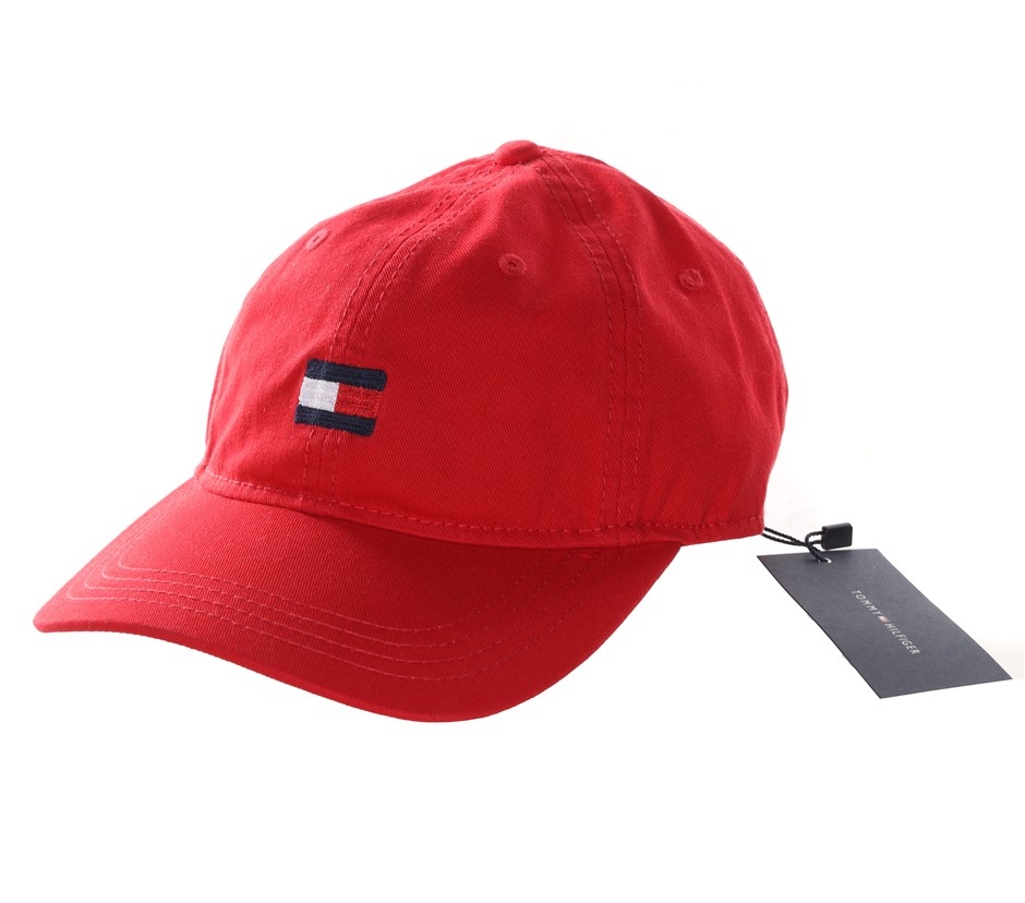 TOMMY HILFIGER Ardin Cap, Apple Red. Buyers Note - Discount Freight Rates