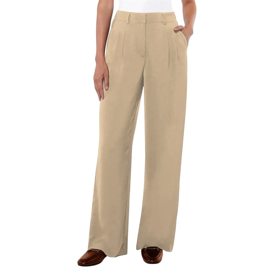 MATTY M Women's Essential Trouser, Size M, Camel. Buyers Note - Discount F