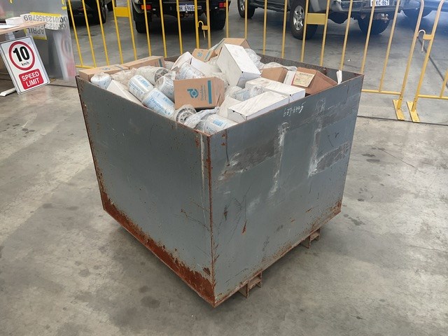 <p>Assorted Oil Filters Crate Of</p>