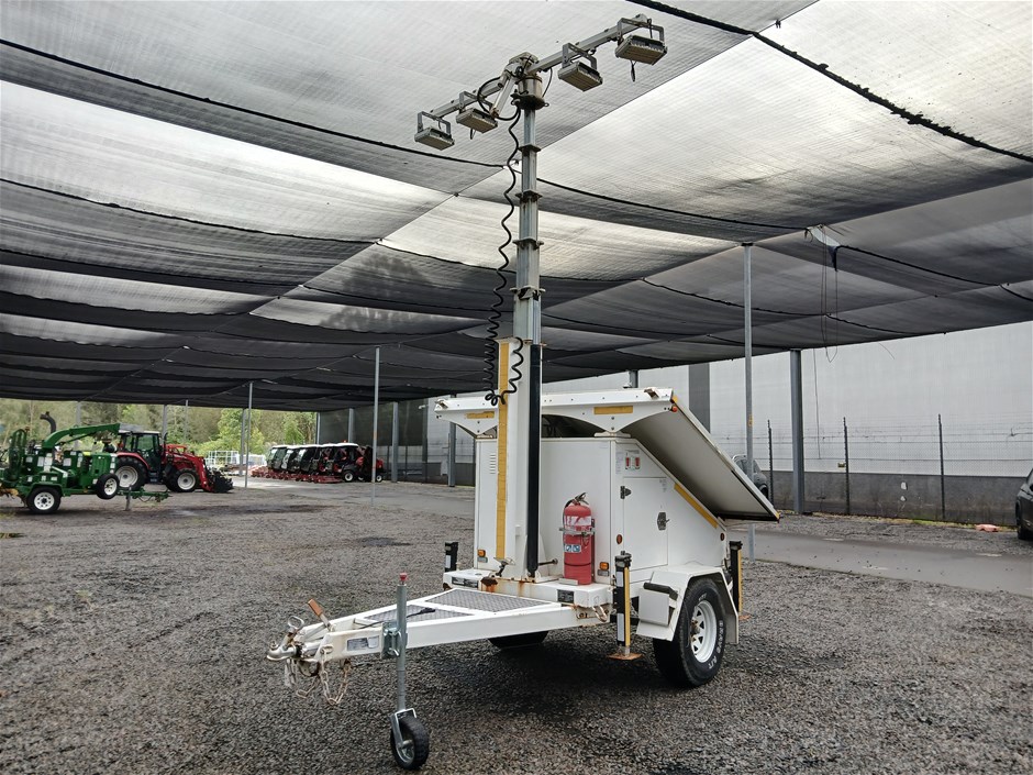 2019 Generators Australia Box Trailer Single Light Tower Trailer