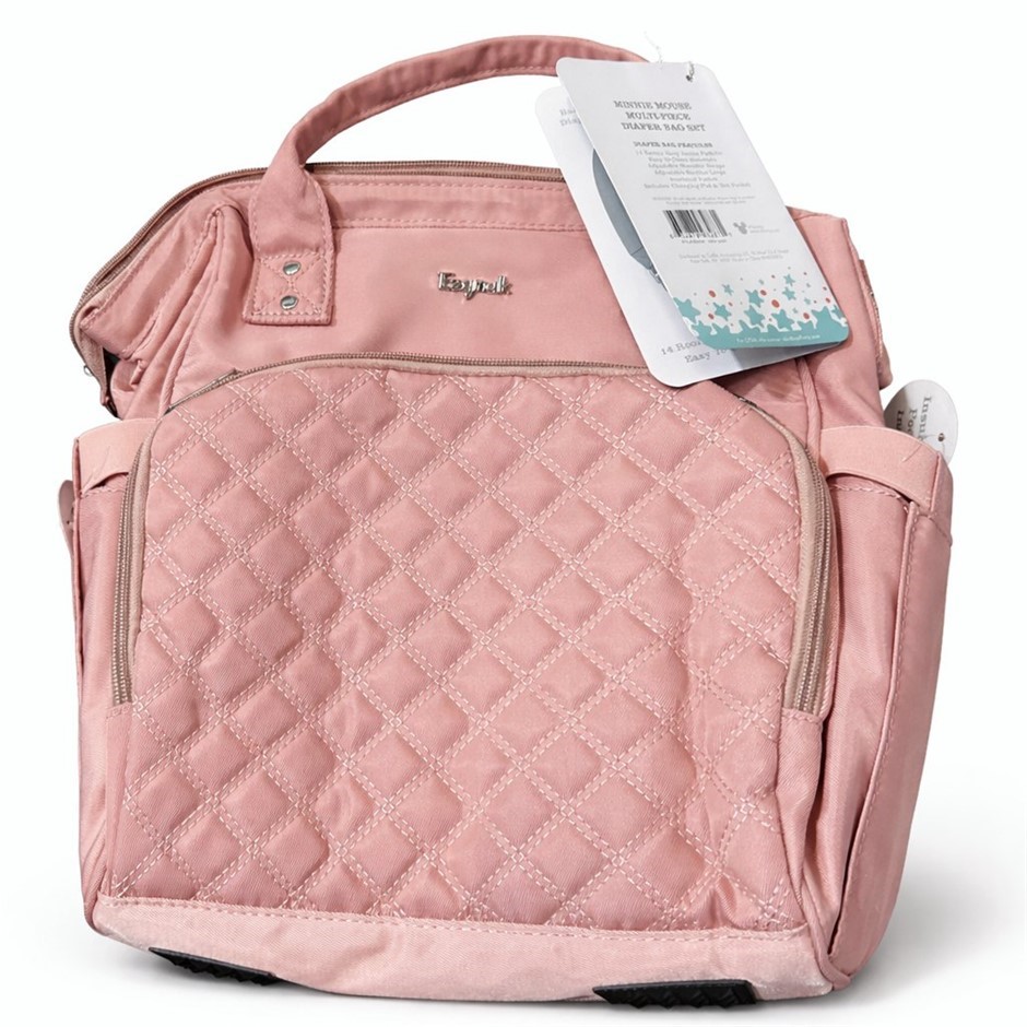 Cudlie Baby Girl's 16 Inch Double Handle Backpack Diaper Bag, Pink