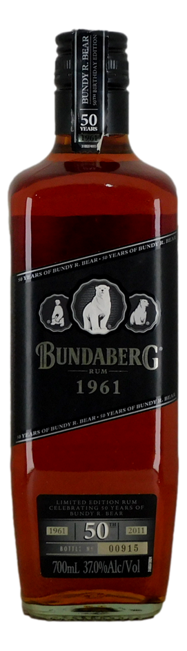 Bundaberg Rum 1961 Three Bear #00915 (1x 700mL), QLD.