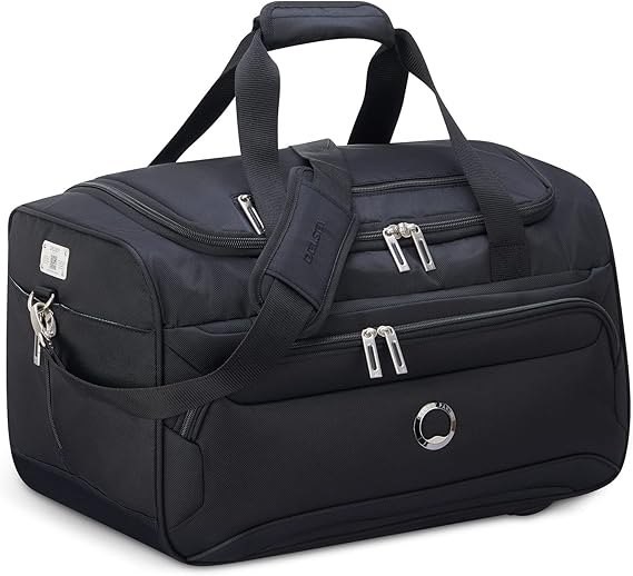 DELSEY Paris Sky Max 2.0 Duffle Carry-on Bag, Black, One Size, Sky Max 2.0