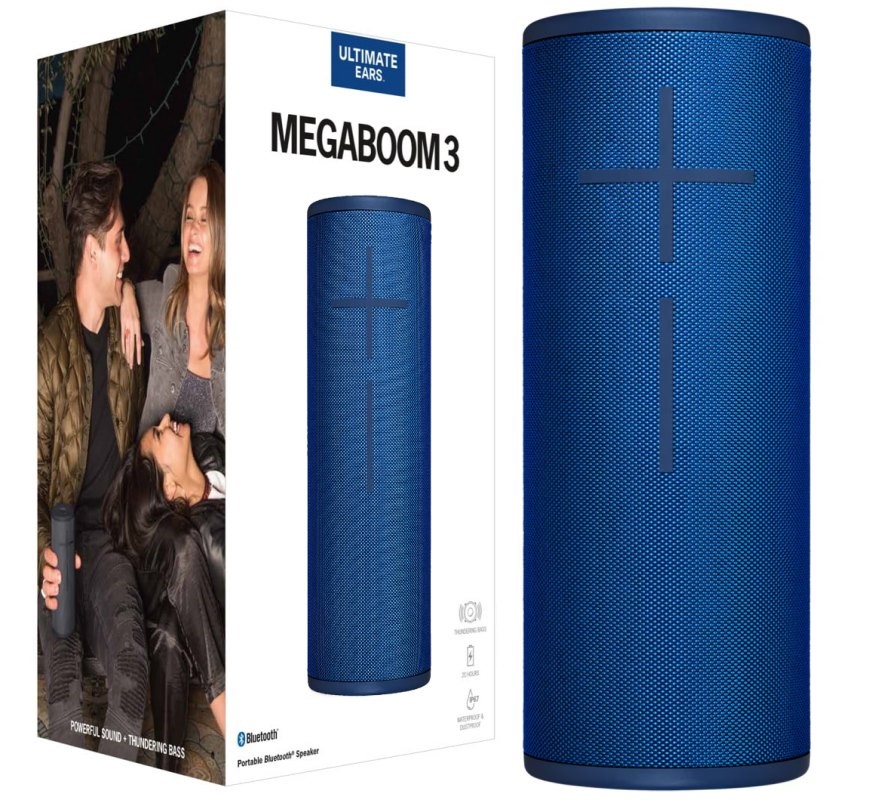 ULTIMATE EARS Megaboom 3 Portable Bluetooth Speaker, Lagoon Blue
